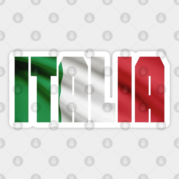 Italy Flag Vintage Italian Sticker by bougieFire